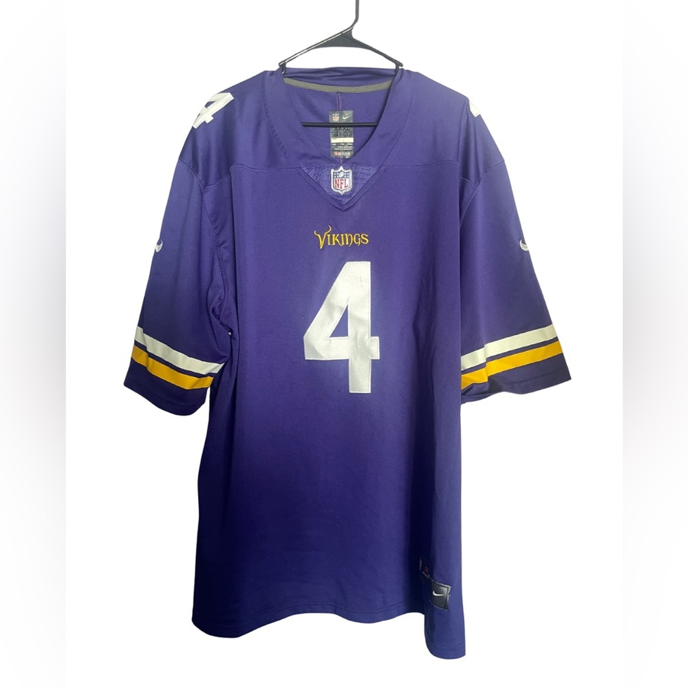 NFL Vikings Purple and Gold Men's Jersey Dalvin Cook